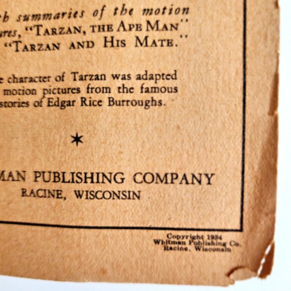 The Story of Johnny Weissmuller The TARZAN of Screen 1934 BIG LITTLE BOOK #778 - Picture 3 of 9